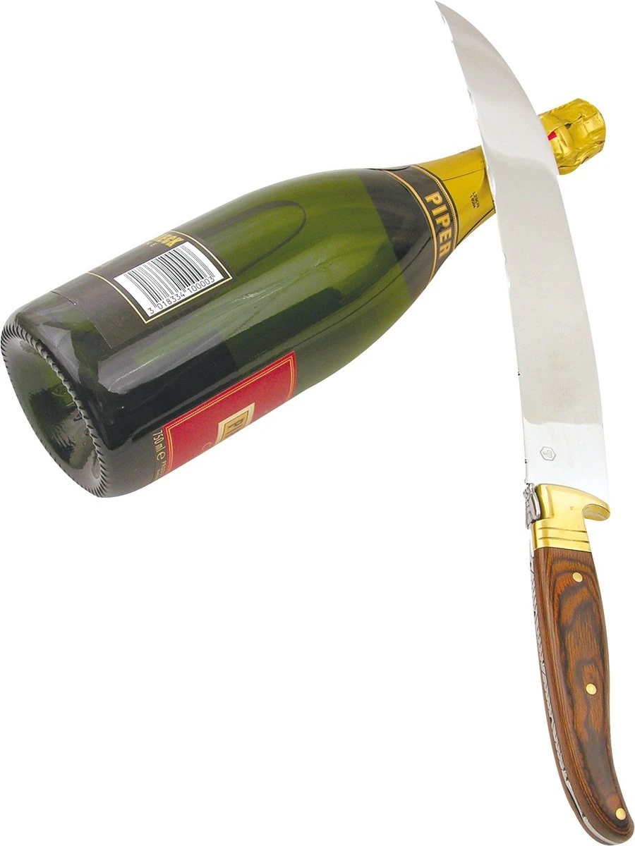 Laguiole Champagne Sabel Met Kwast 4 Laguiole Champagne Sabel Met Kwast - Afbeelding 4