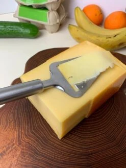 Kaasschaaf - Roestvrij Staal - Glanzend Zilver - Multifunctioneel - Duurzaam En Vaatwasserbestendig - Voor Jonge En Oude Kaas - Keukengerei - 21.5 X 7.3 X 1.9 Cm. -Kookgerei Koning Verkoop 900x1200 41