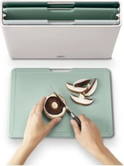 Folio Snijplanken Set Met Houder, Set Van 4 Stuks, Groen - Joseph Joseph | Editions -Kookgerei Koning Verkoop 901x1200 3