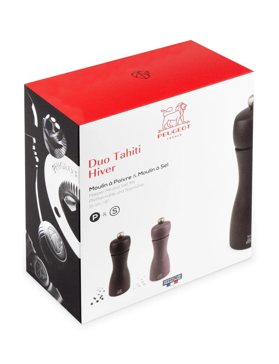 Peugeot Peper- & Zoutmolen Set Tahiti Winter - 15 Cm 2 Peugeot Peper- & Zoutmolen Set Tahiti Winter - 15 Cm - Afbeelding 2