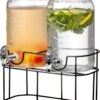 Sareva Drankdispenser - Met Houder - 2 X 3 Liter