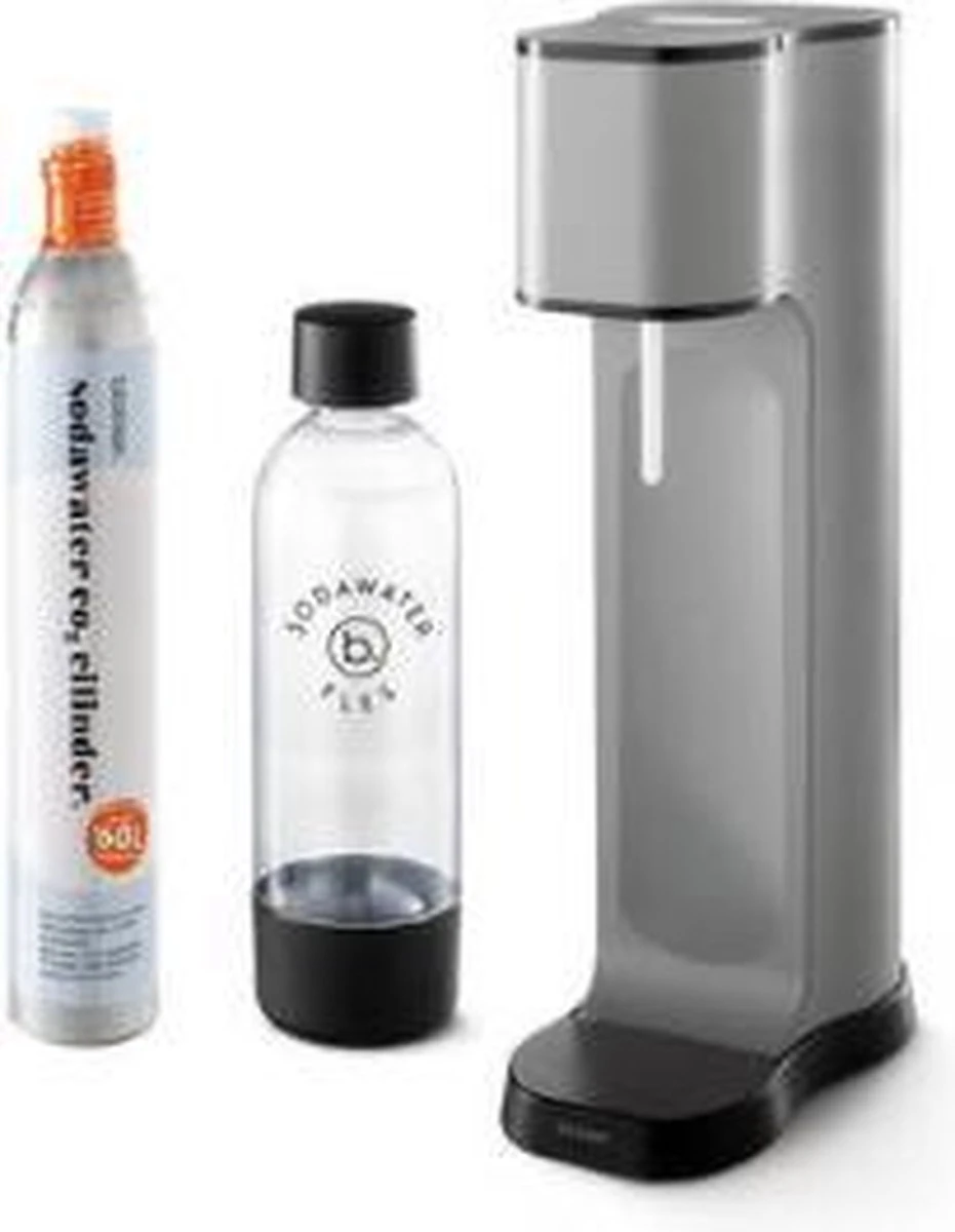 Blokker Sodawater Maker Starterset - Grijs 2 Blokker Sodawater Maker Starterset - Grijs - Afbeelding 2