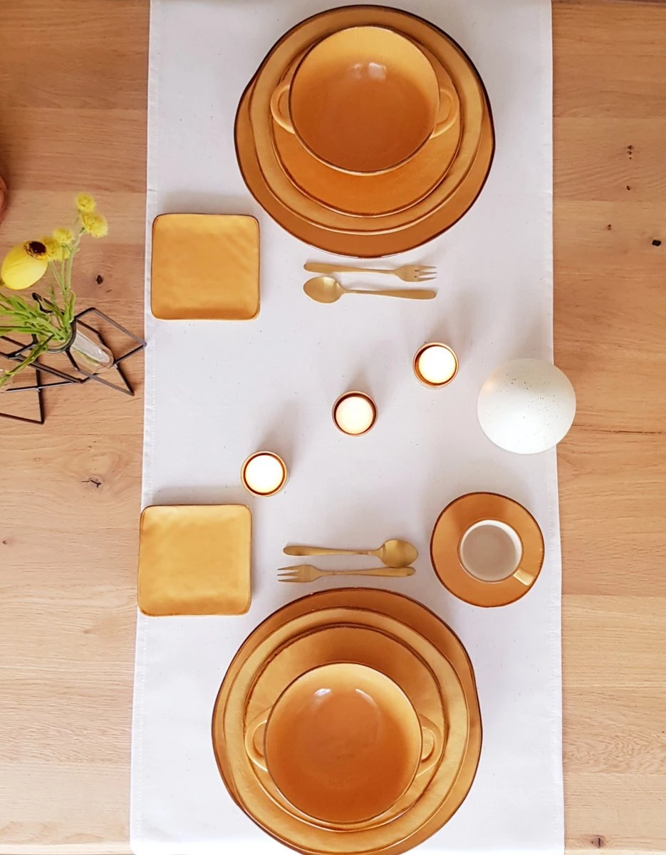 Vivi Oggi - Soepkommen Met Oor - Ø 15cm - Geel - Italië 4 Vivi Oggi - Soepkommen Met Oor - Ø 15cm - Geel - Italië - Afbeelding 4