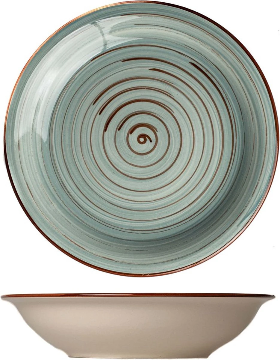 Tavola - Diepe Borden - Kleurrijk - Ø21cm - (6 Stuks) 10 Tavola - Diepe Borden - Kleurrijk - Ø21cm - (6 Stuks) - Afbeelding 10