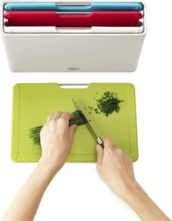 Joseph Joseph JosephJoseph - Folio - Snijplank - In Houder - Medium - Set Van 5 Stuks - Zilver -Kookgerei Koning Verkoop 935x1200 5