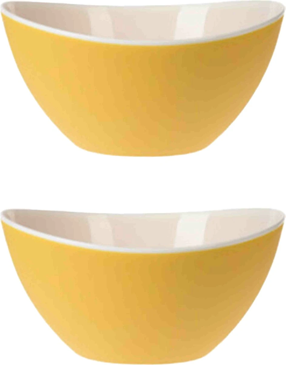Excellent Houseware Salade Schalen/slakommen Set 2x - 3,5L - Kunststof 1 Excellent Houseware Salade Schalen/slakommen Set 2x - 3,5L - Kunststof