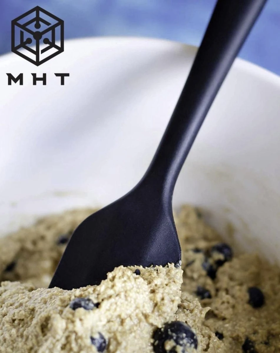 Spatel - Sillicone - 2 Stuks - Zwart - Groot En Klein - 28 En 22cm - Kunststof - Siliconen 3 Spatel - Sillicone - 2 Stuks - Zwart - Groot En Klein - 28 En 22cm - Kunststof - Siliconen - Afbeelding 3