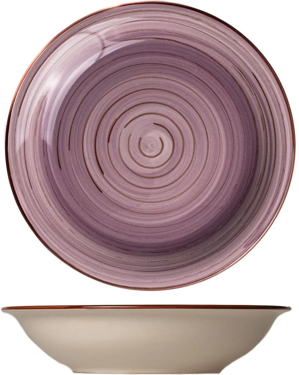 Tavola - Diepe Borden - Kleurrijk - Ø21cm - (6 Stuks) 7 Tavola - Diepe Borden - Kleurrijk - Ø21cm - (6 Stuks) - Afbeelding 7