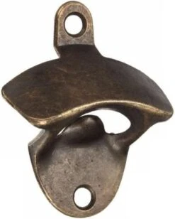 Flesopener Muur Brons - Wandflesopener - Flesopener