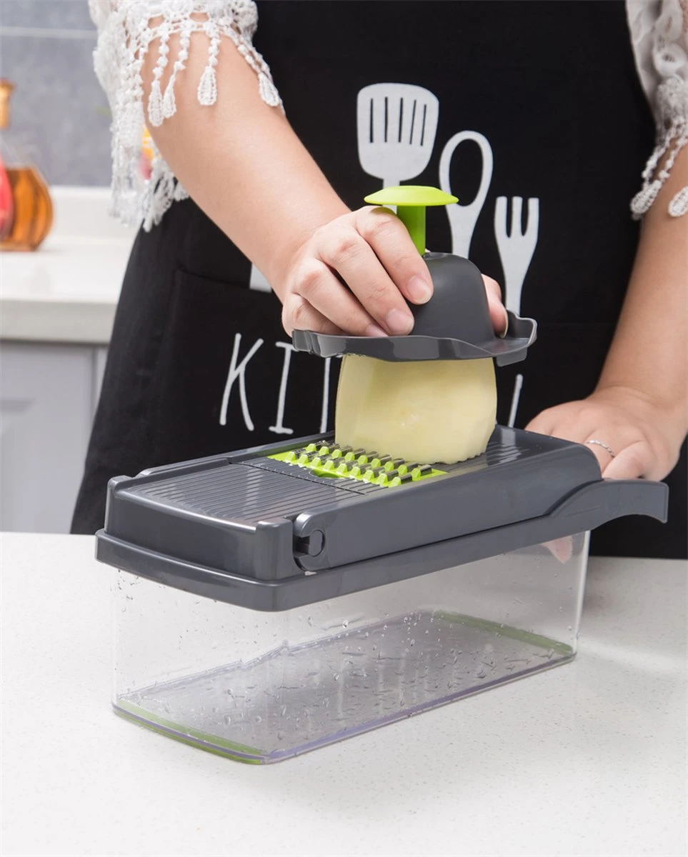 Merkloos Mandoline – Multifunctionele Groentesnijder – Nicer Dicer 5 Merkloos Mandoline – Multifunctionele Groentesnijder – Nicer Dicer - Afbeelding 5