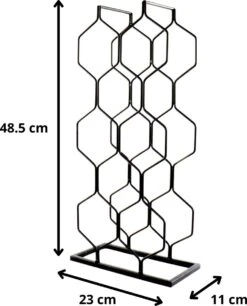 Orange85 Wijnrek - Metaal - Zwart - Voor 8 Flessen - Wijnfleshouder -Kookgerei Koning Verkoop 970x1200 5