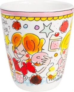 Blond Amsterdam Even Bijkletsen Mok 350 Ml - Roze Rand -Kookgerei Koning Verkoop 972x1200 2