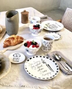 Blond Amsterdam - X Noir - Bord - I Licked - Ø 22 Cm -Kookgerei Koning Verkoop 972x1200