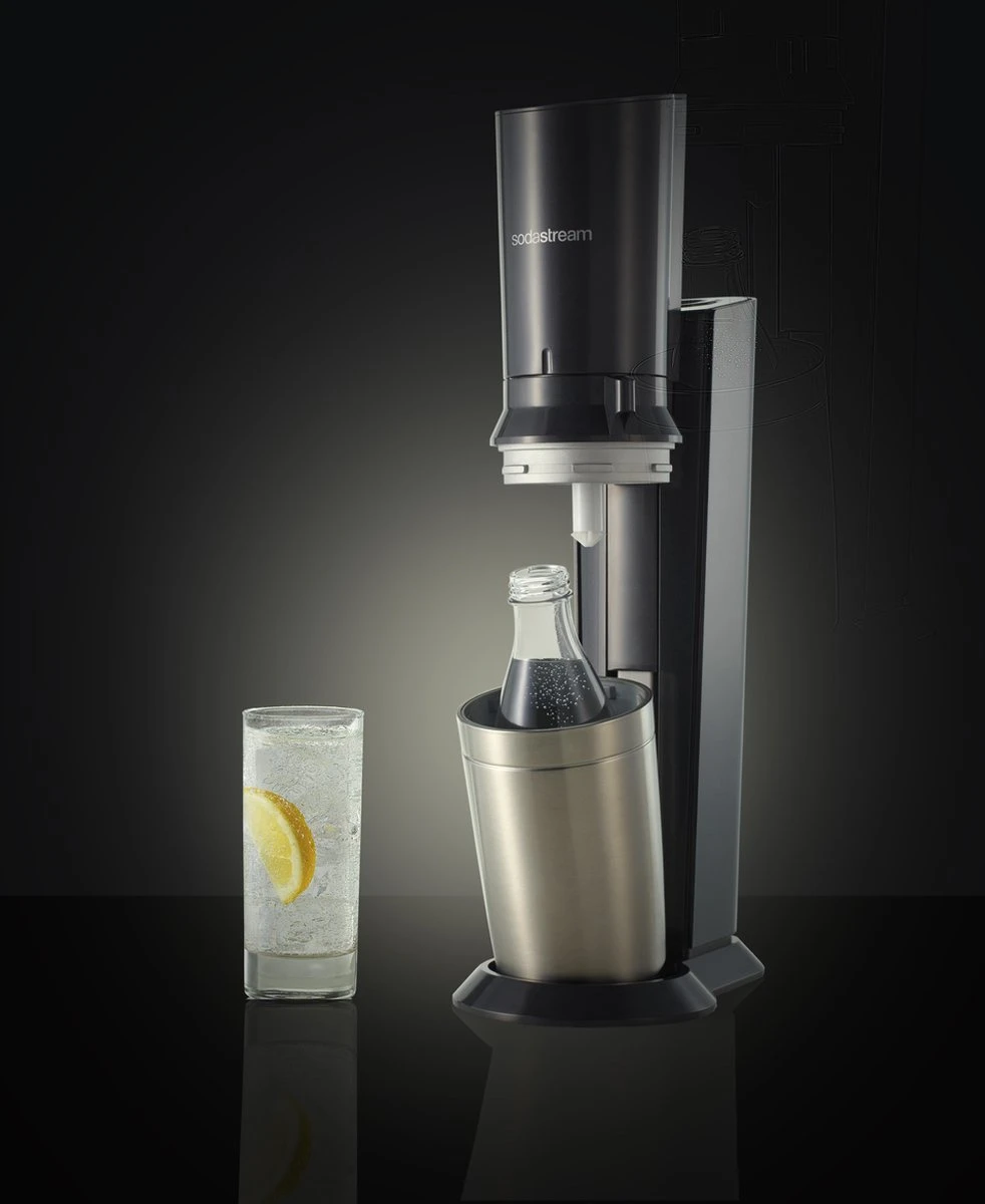 SodaStream Crystal Megapack - Zwart - Incl 2 Glazen Karaffen 5 SodaStream Crystal Megapack - Zwart - Incl 2 Glazen Karaffen - Afbeelding 5