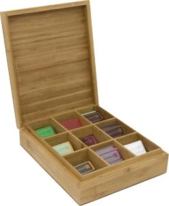 Bredemeijer - Theedoos 9-vaks Gesloten Bamboe Natural -Kookgerei Koning Verkoop 986x1200 9