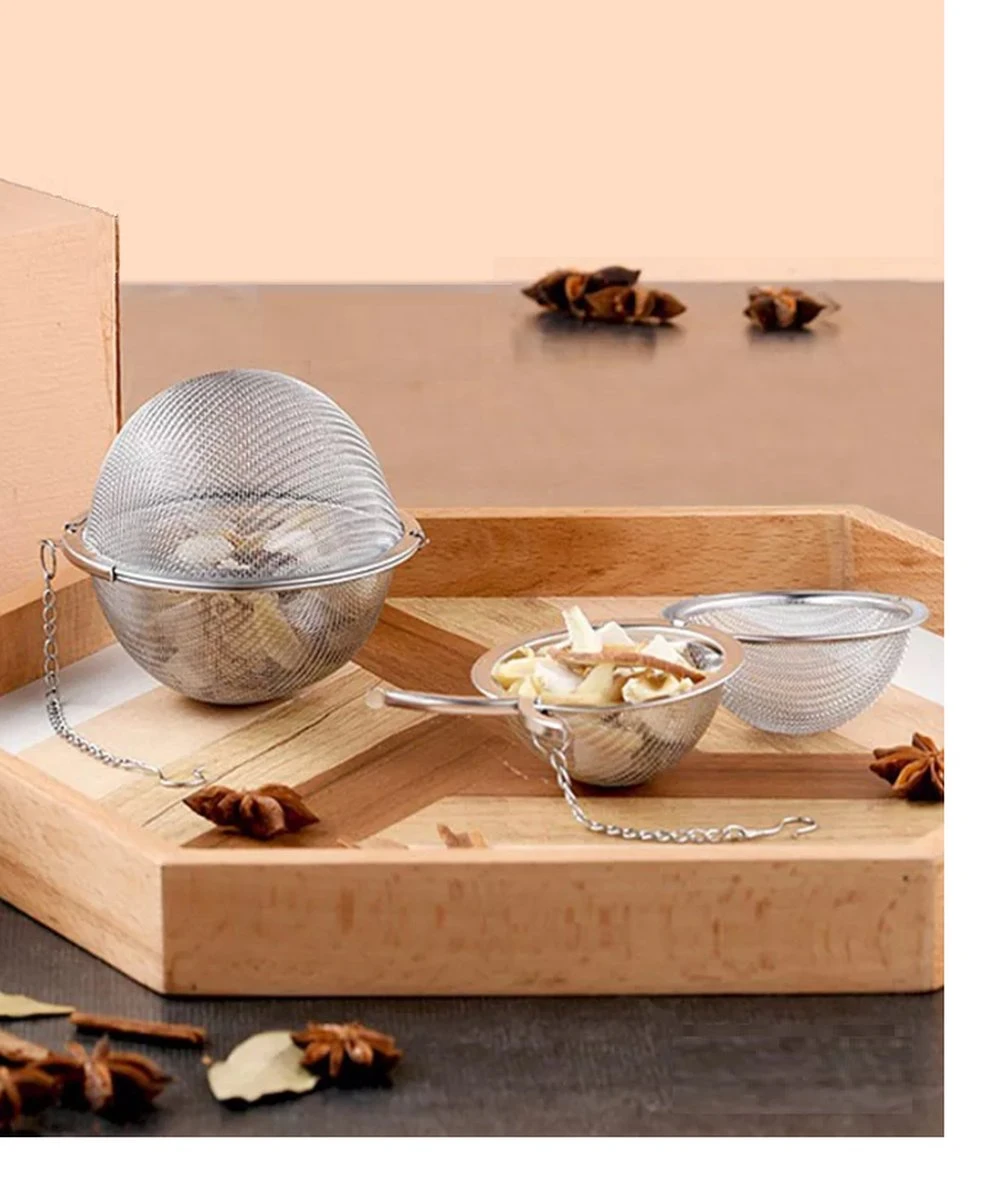 Merkloos Thee Zeef Set 3 Stuks Ø 9 / Ø 7 / Ø 5 - Thee/kruiden Kogel RVS -Thee Ei RVS - Kruiden Zeef/filter RVS 6 Merkloos Thee Zeef Set 3 Stuks Ø 9 / Ø 7 / Ø 5 - Thee/kruiden Kogel RVS -Thee Ei RVS - Kruiden Zeef/filter RVS - Afbeelding 6