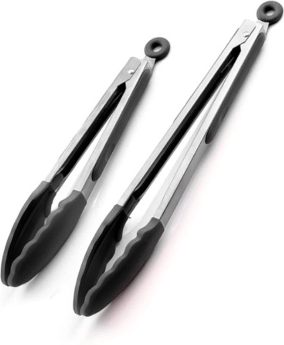 Merkloos Vleestang Voor In De Keuken Keukentang Serveertang BBQ Tang Accesoires Barbecuetang – Roestvrij Staal En Siliconen – Set Van 2 1 Merkloos Vleestang Voor In De Keuken Keukentang Serveertang BBQ Tang Accesoires Barbecuetang – Roestvrij Staal En Siliconen – Set Van 2