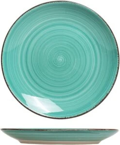 Ontbijtbord (6 Stuks) - Groene Tinten - 19cm - Aardewerk -Kookgerei Koning Verkoop 995x1200